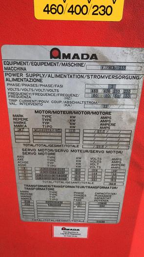 Used 2002 AMADA VIRPOS 255