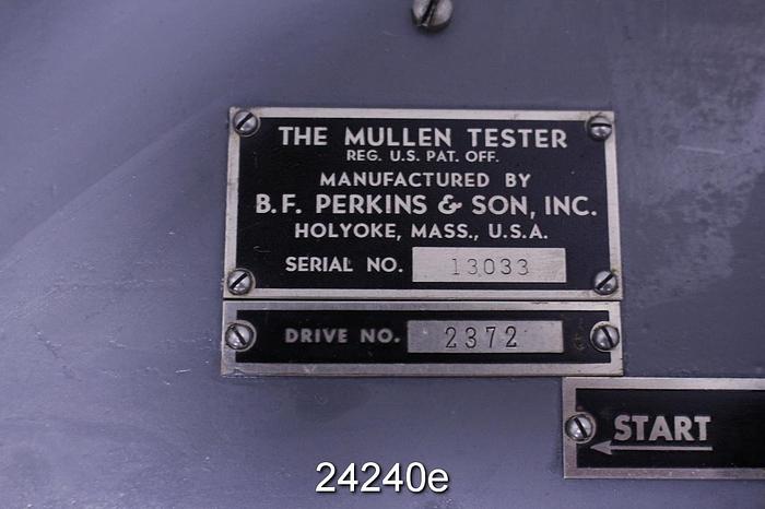 Refurbished Bf Perkins C Mullen Tester With 1/4Hp, 1725Rpm, Single-Phase Motor, Drive #2372 #24240
