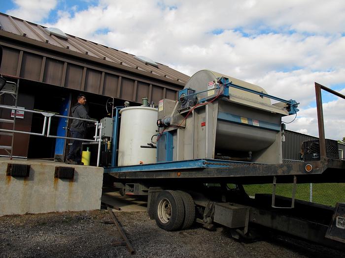 Used 4.5' x 5' KOMLINE SANDERSON (K-S) ROTARY VACUUM PRECOAT FILTER - S/S