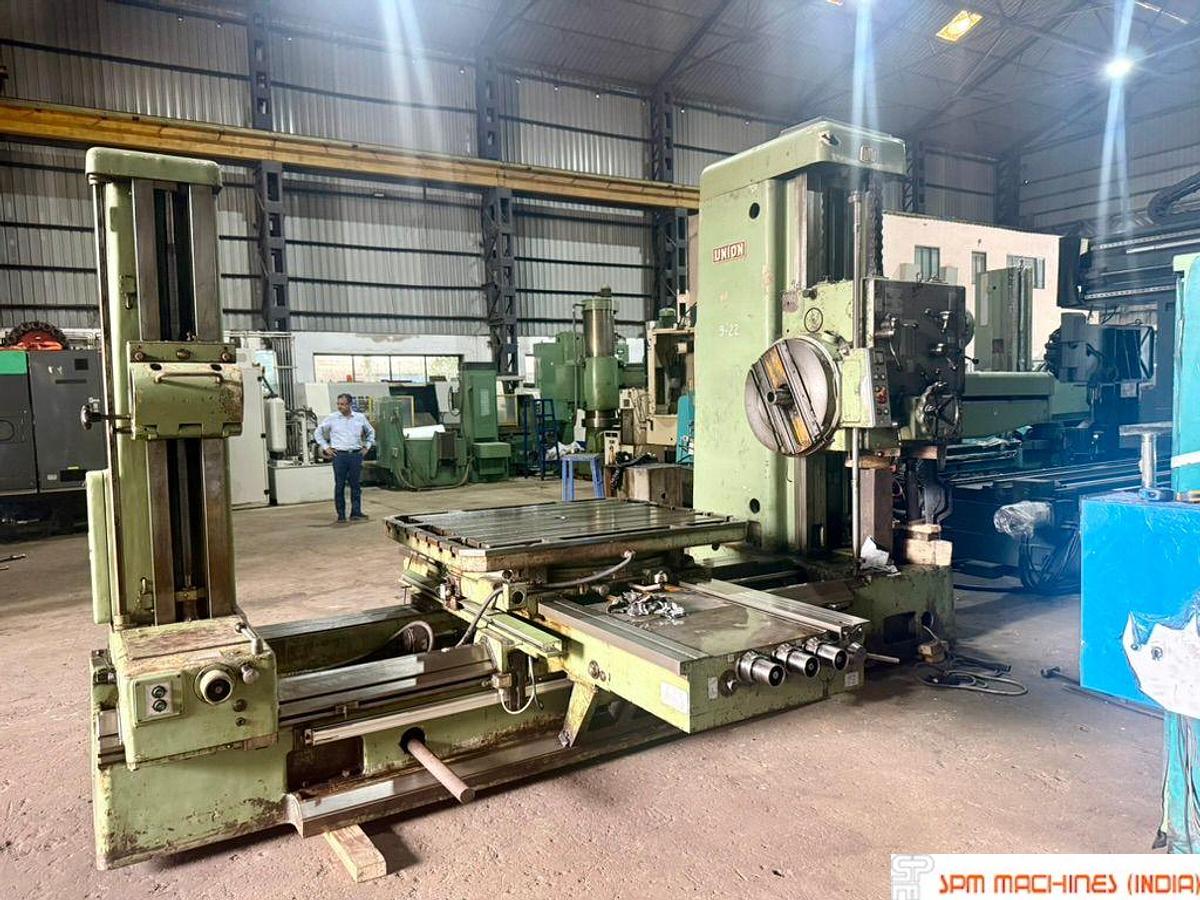 Used Union BFT 100/III H Boring Machine, Spindle : 100mm, Cross : 1600mm, Height : 1250mm, Table : 1500 x 1300mm