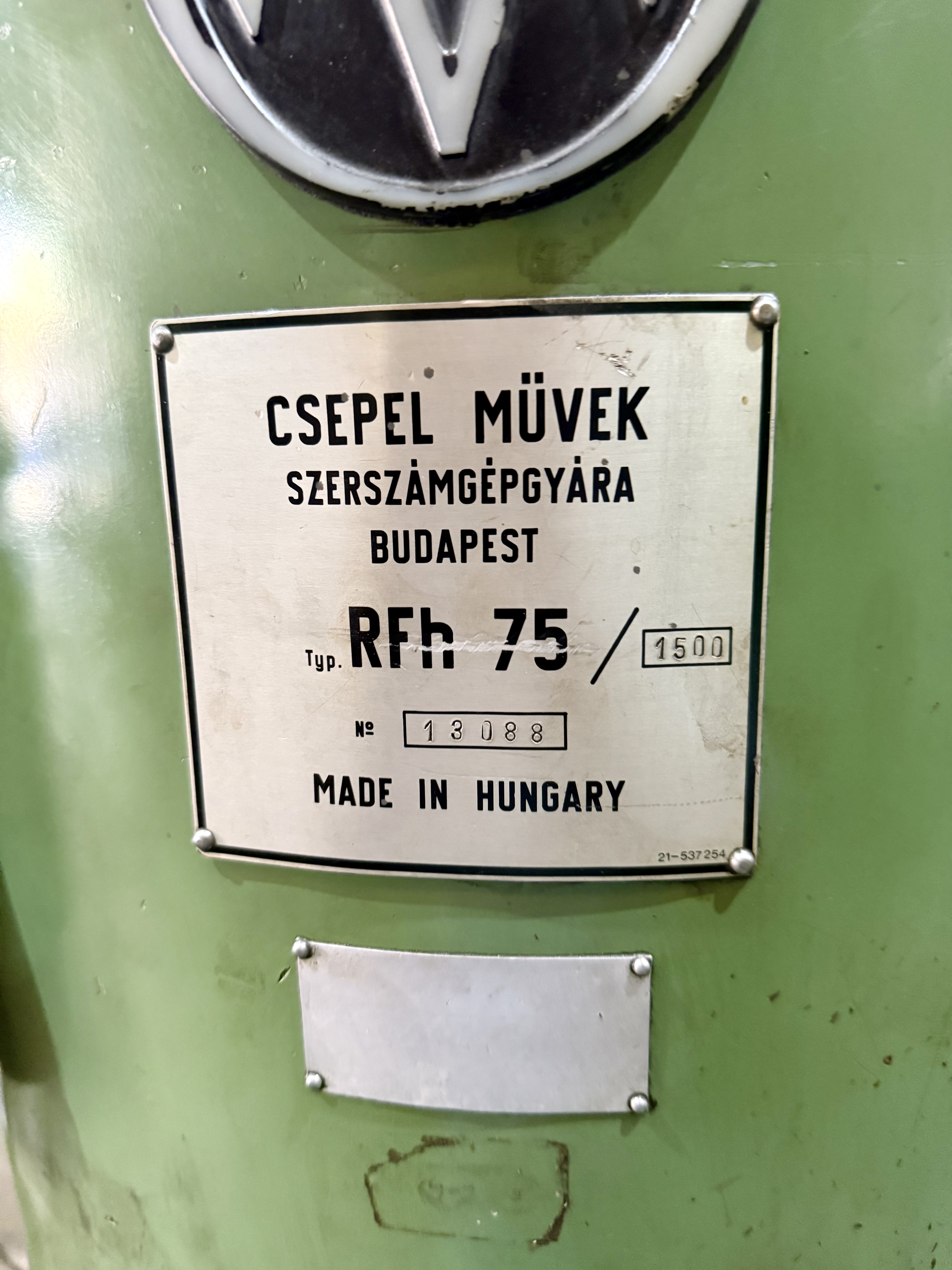 Used Csepel RFH 75 x 1500mm Radial Drill Machine (Diameter : 75mm x 1500mm Arm Length)