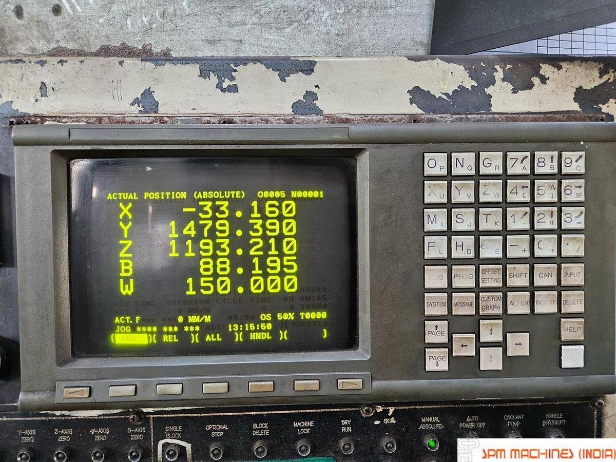Used TOSHIBA BP 130 Original CNC Boring Spindle : 130mm, Cross : 3000mm,Height : 2000mm, Table : 2200 x 1800mm, Fanuc OM Controller