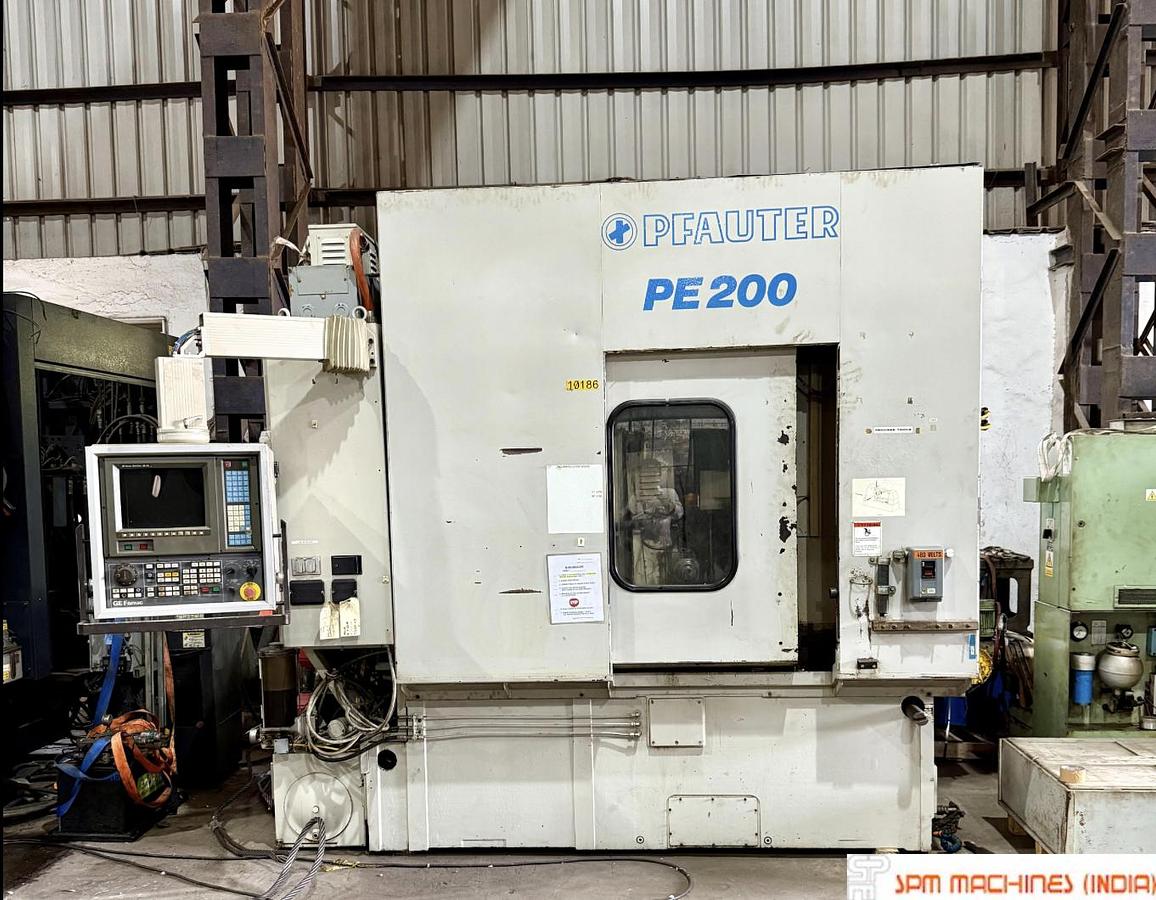 Used Gleason Pfauter PE200 CNC Gear Hobbing, 6 Axis, Diameter:200mm Year : 1995, Fanuc 15M Controller