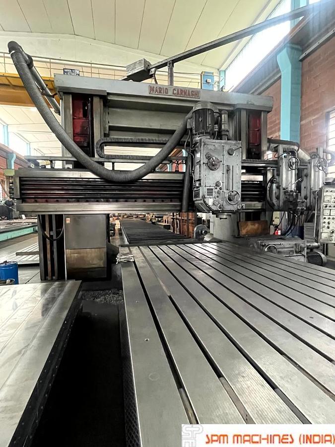 Used Mario Carnaghi Big Plano Miller Table : 12000 x 2200mm, Between Column : 2600mm With 5 Heads