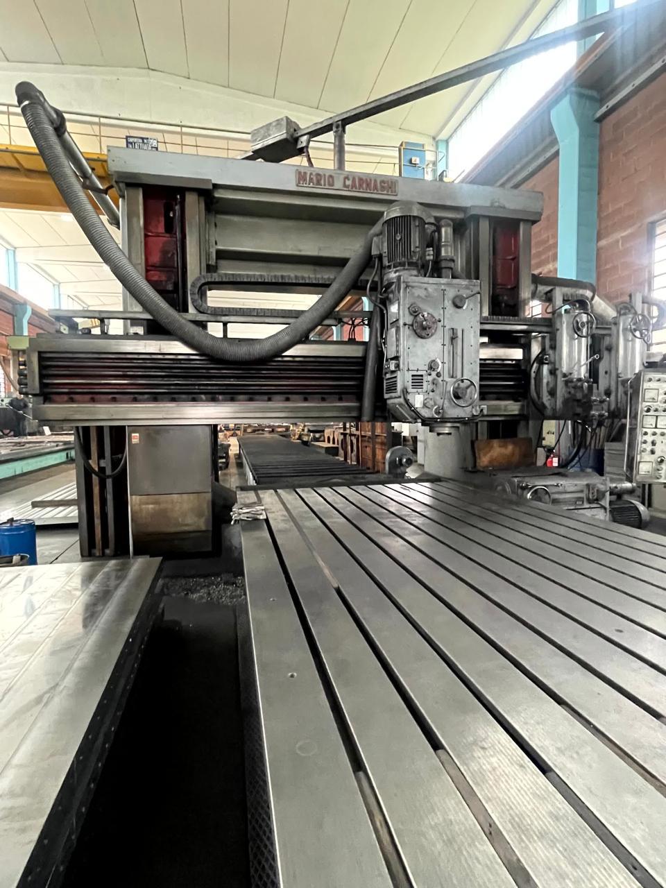 Used Mario Carnaghi Big Plano Miller Table : 12000 x 2200mm, Between Column : 2600mm With 5 Heads