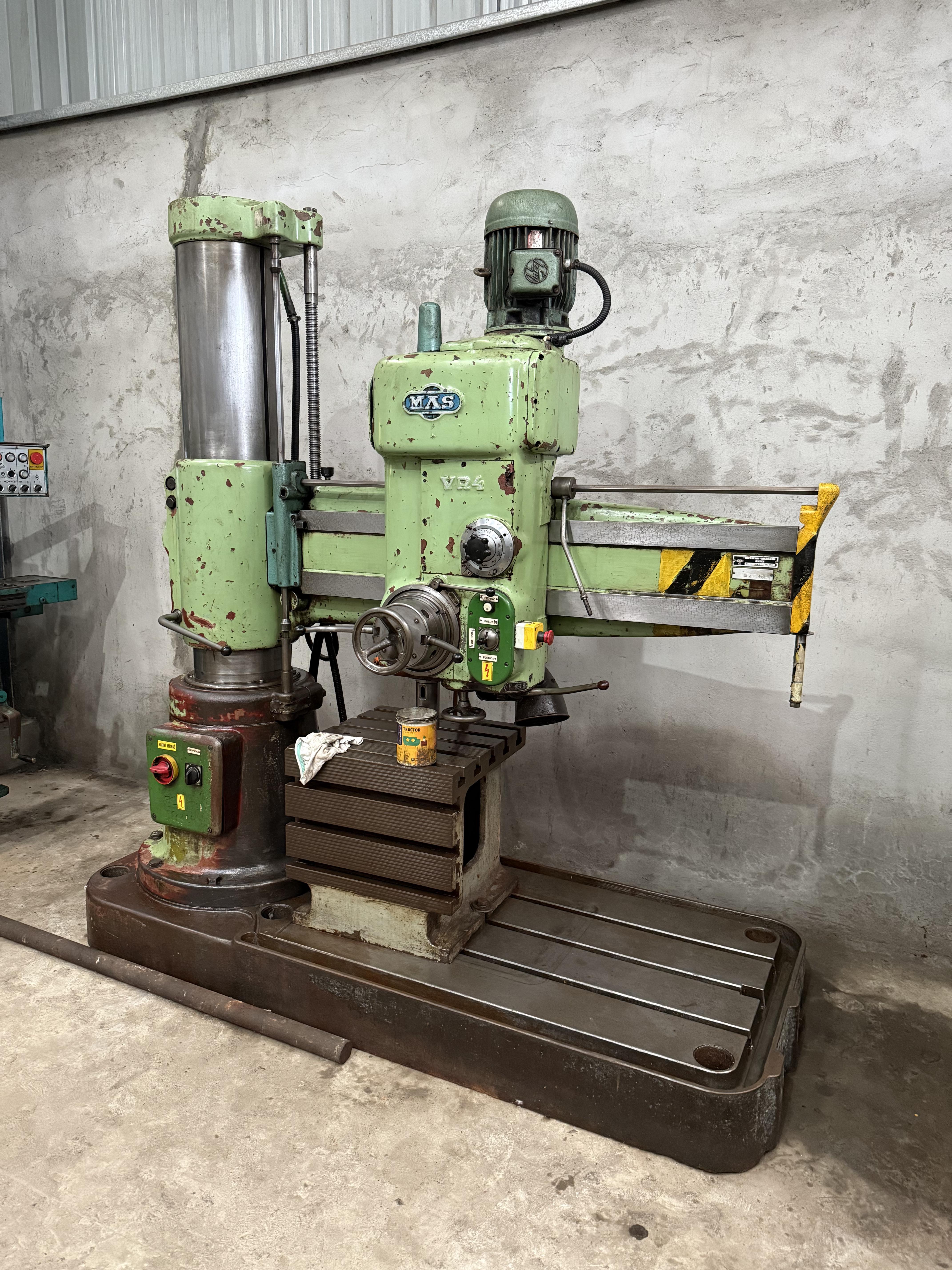 Used MAS VR4 Radial Drill Machine Diameter : 50mm x 1250mm Arm Length