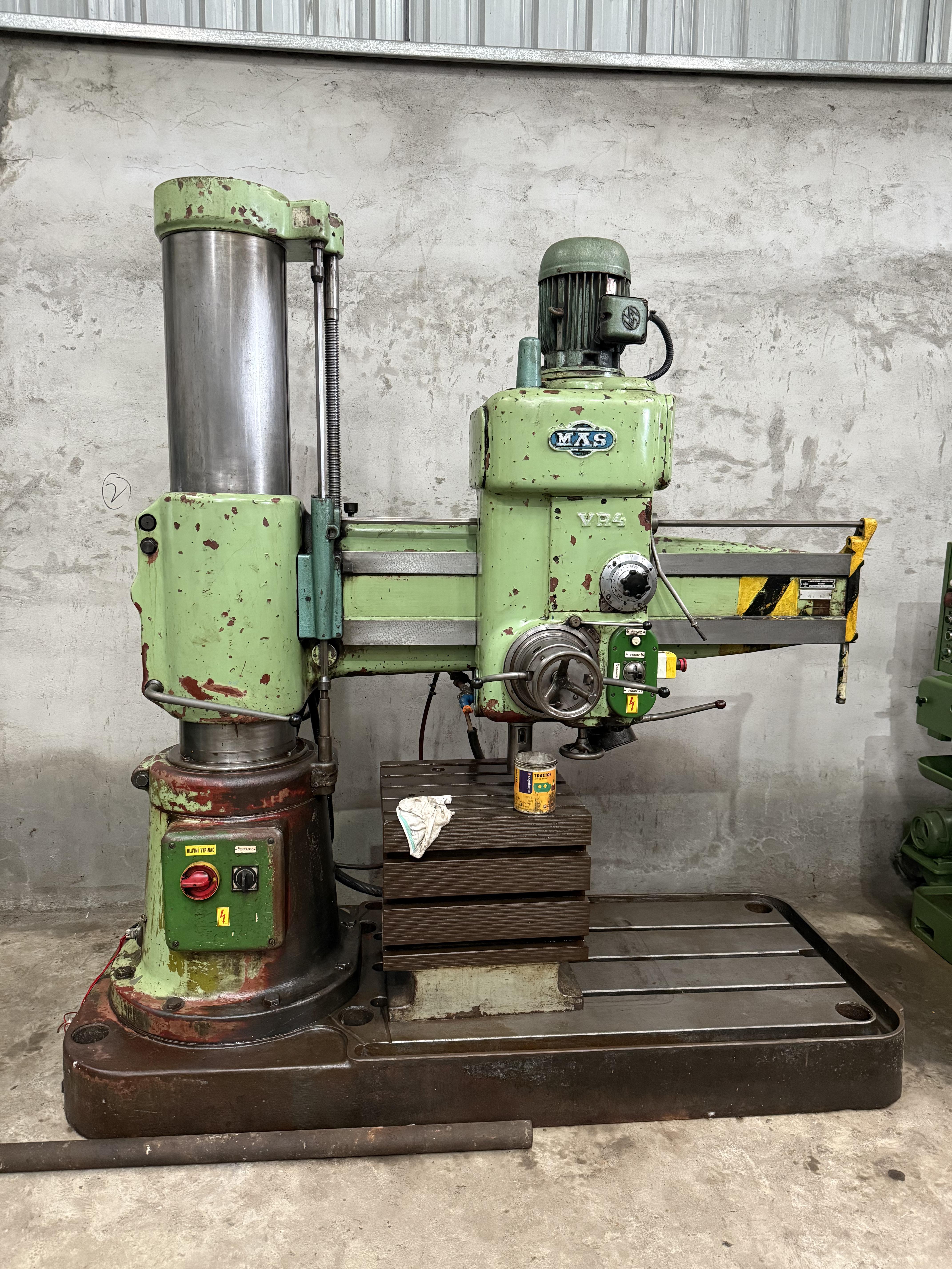 Used MAS VR4 Radial Drill Machine Diameter : 50mm x 1250mm Arm Length