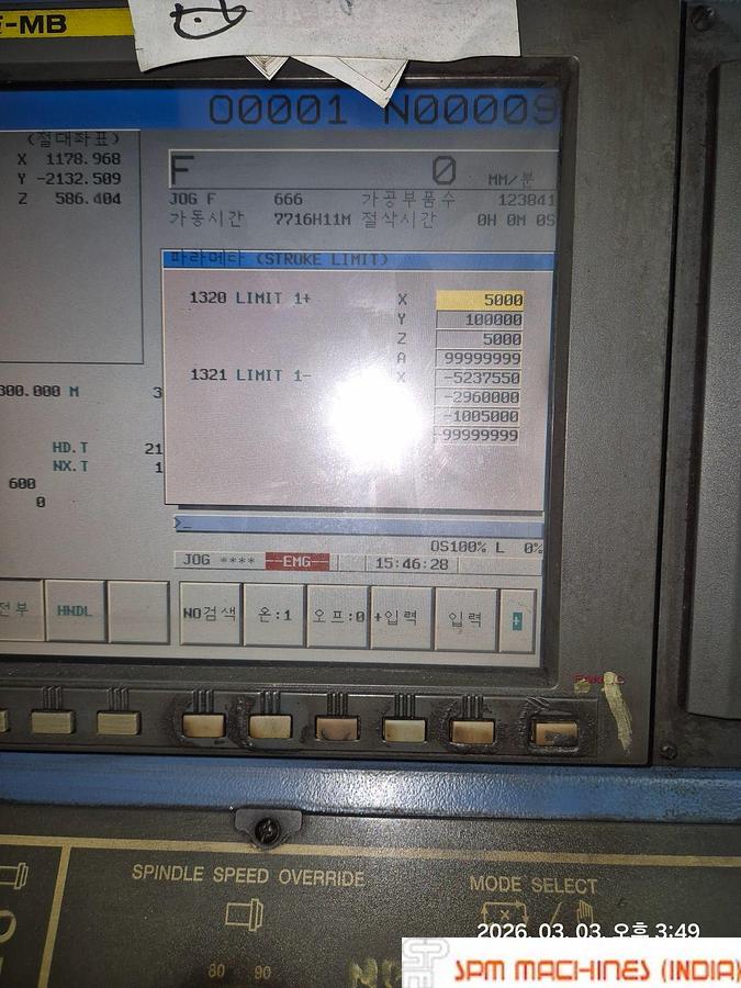 Used Sigma SDV 5229 H Double Column VMC, 5000 x 3000mm, LM Guideways, Milling Head, ATC, Year : 2007