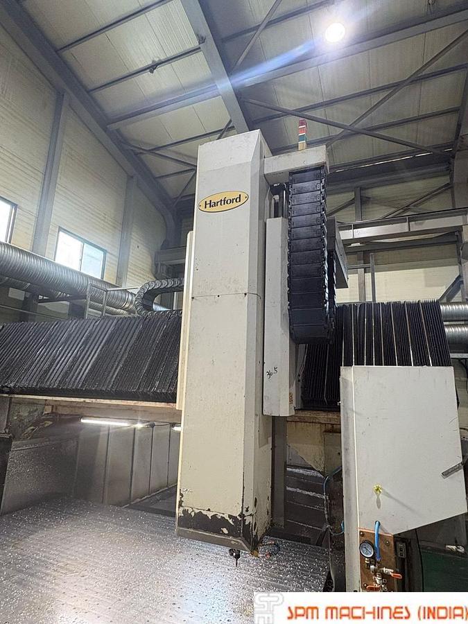 Used Hartford PRW 5340 Double Column VMC - 5200 x 3500mm, Fanuc 18iMB, With Milling Head, Year : 2008
