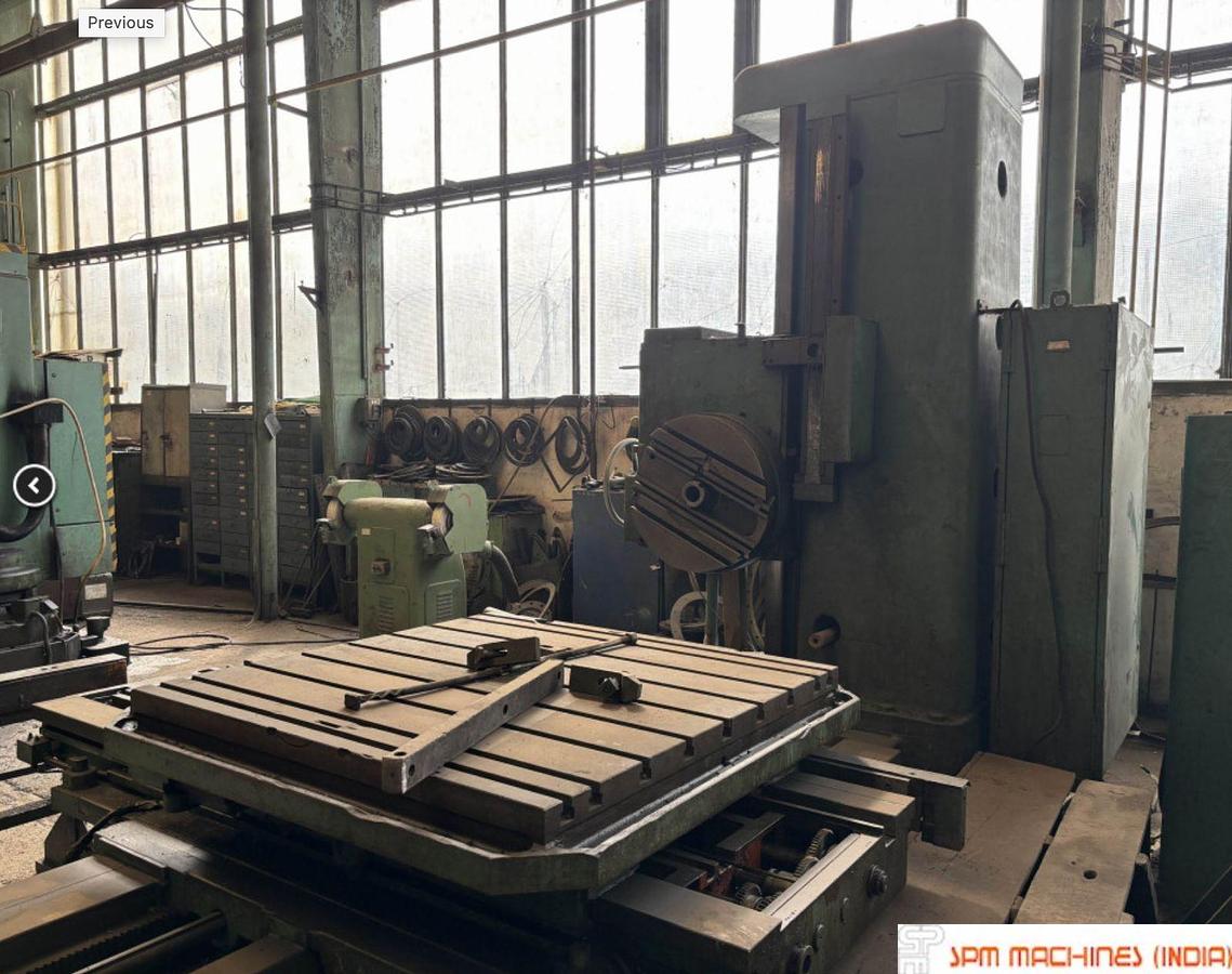 Used TOS W100 H Boring Machine, Spindle : 100mm, Cross : 1600mm, Height : 1250mm