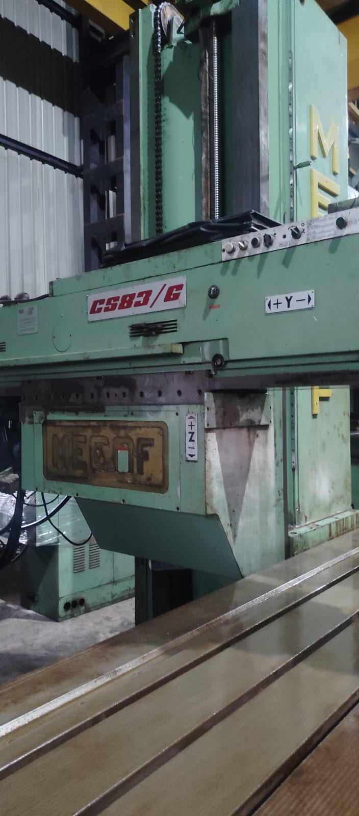 Used Mecof CS83G CNC Bed Milling Machine (Original CNC)
