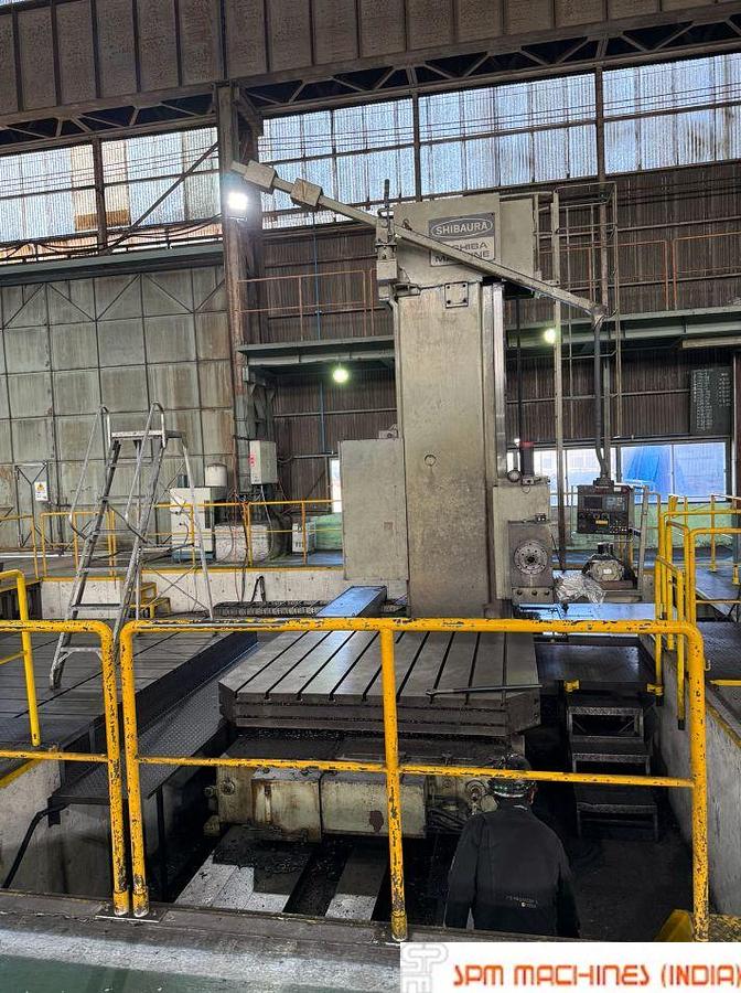 Used TOSHIBA Shibaura BF130A CNC Floor Boring Machine Spindle : 130mm, Cross : 6500mm, Height : 2500mm, Rotary Table : 2500 x 2500mm, Milling Head