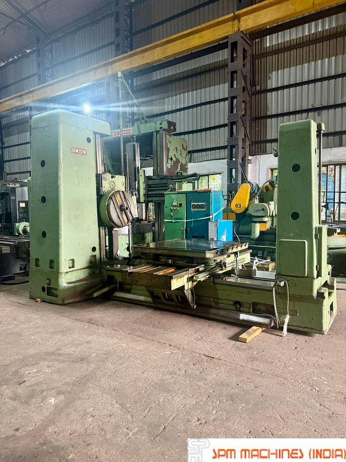 Used Union BFT 100/III H Boring Machine, Spindle : 100mm, Cross : 1600mm, Height : 1250mm, Table : 1500 x 1300mm