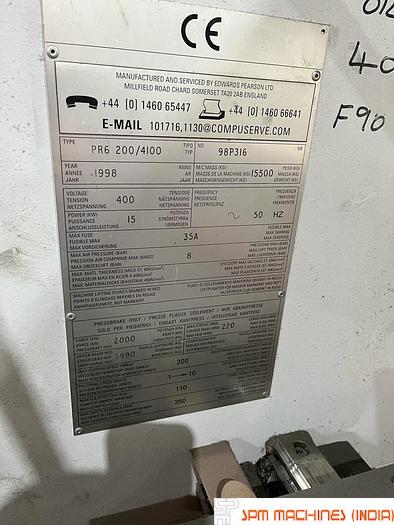Used Edward Pearson PR6 200/4100 6 Axis CNC Press Brake