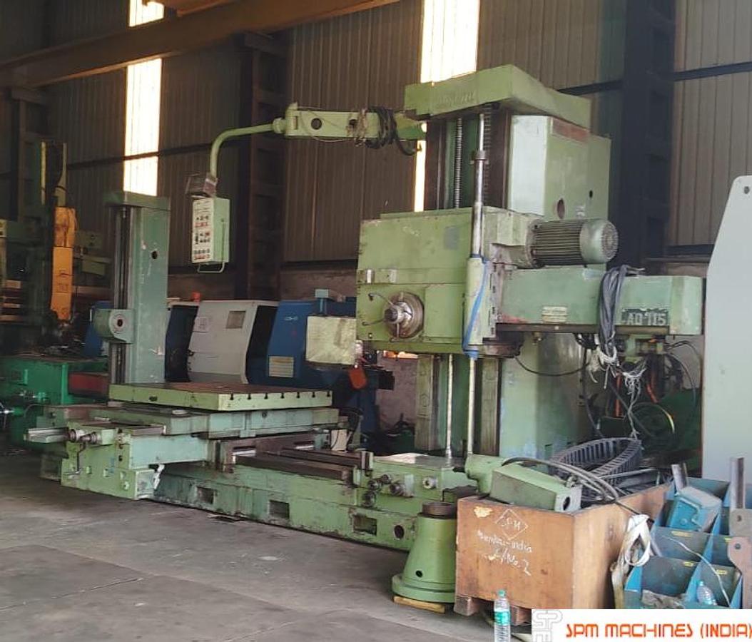 Used Defum AD115 H Boring Machine Spindle : 115mm Cross : 1800mm Height : 1500mm With Tailstock