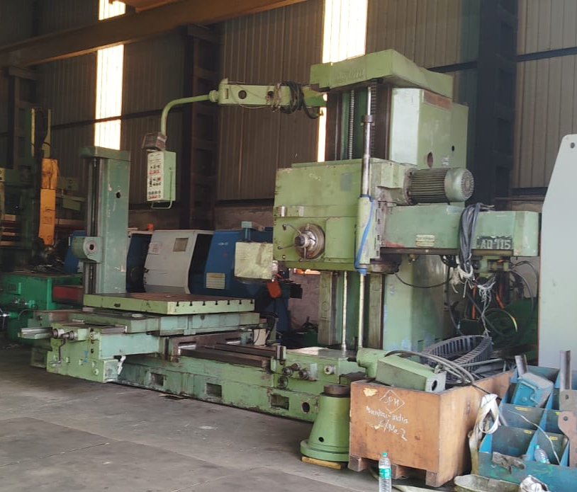 Used Defum AD115 H Boring Machine Spindle : 115mm Cross : 1800mm Height : 1500mm With Tailstock