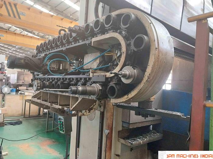 Used SM Double Column 5m x 3m, Year : 2011, Extra Height : 3000mm, Fanuc 18iMB, 4 Milling Heads