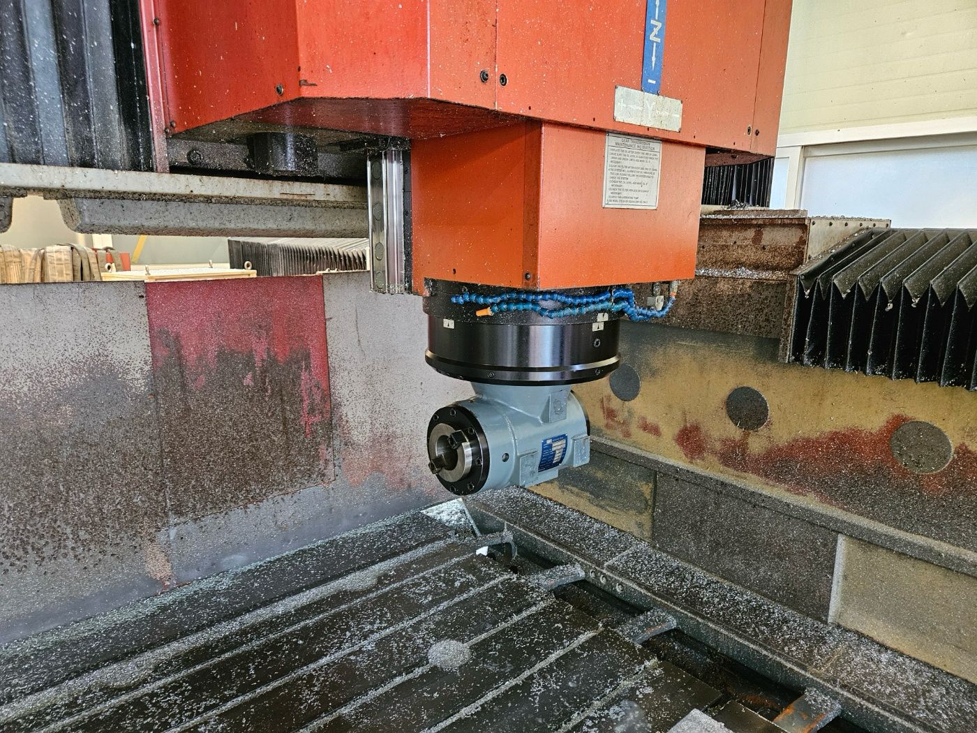 Used Awea LG6050 Double Column VMC Table : 6000mm x 3800mm, Between Column : 4500mm, Fanuc 18iMB Control