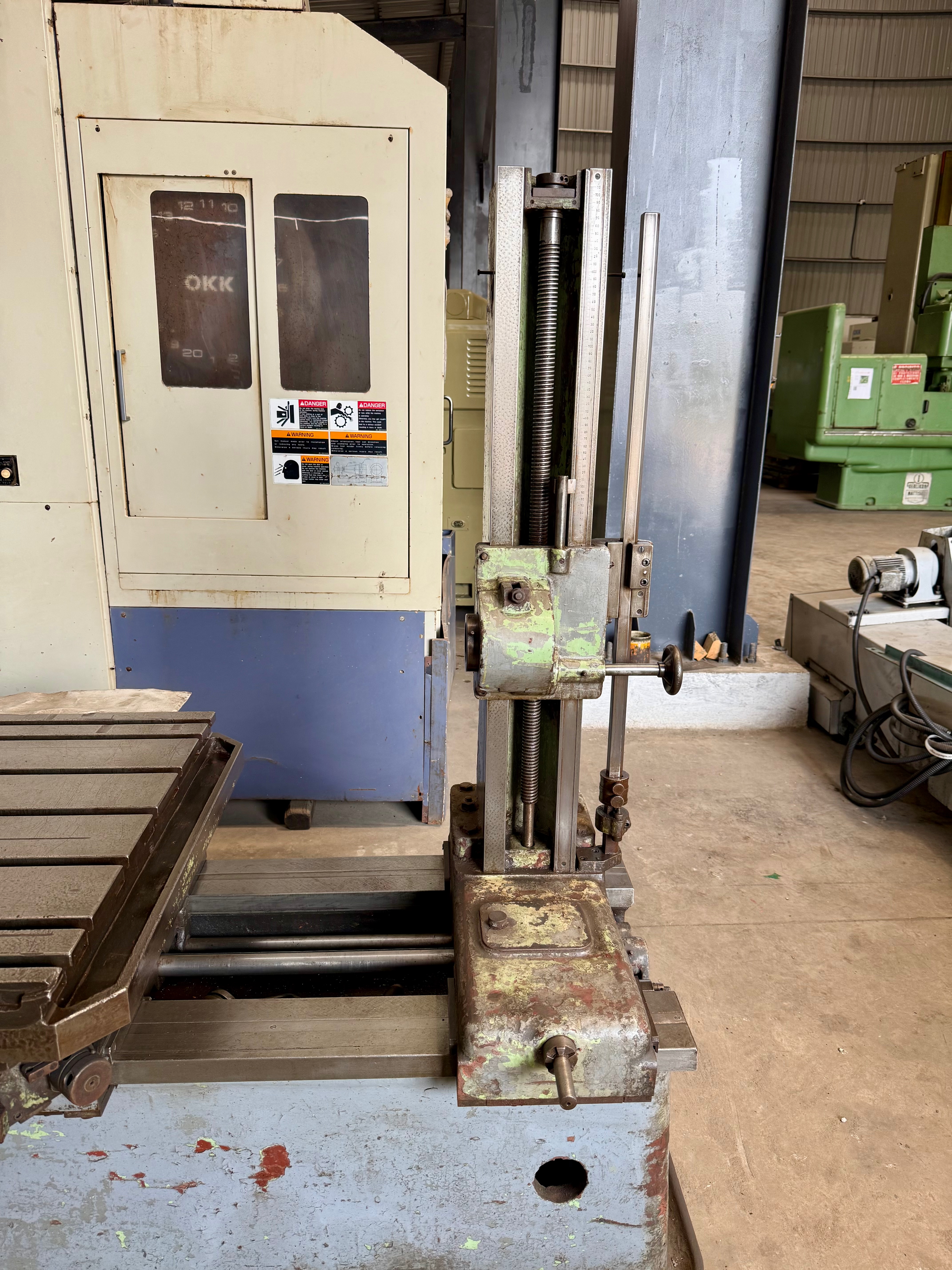 Used TOS H63A H Boring Machine Spindle : 63mm With Facing Chuck, tailstock