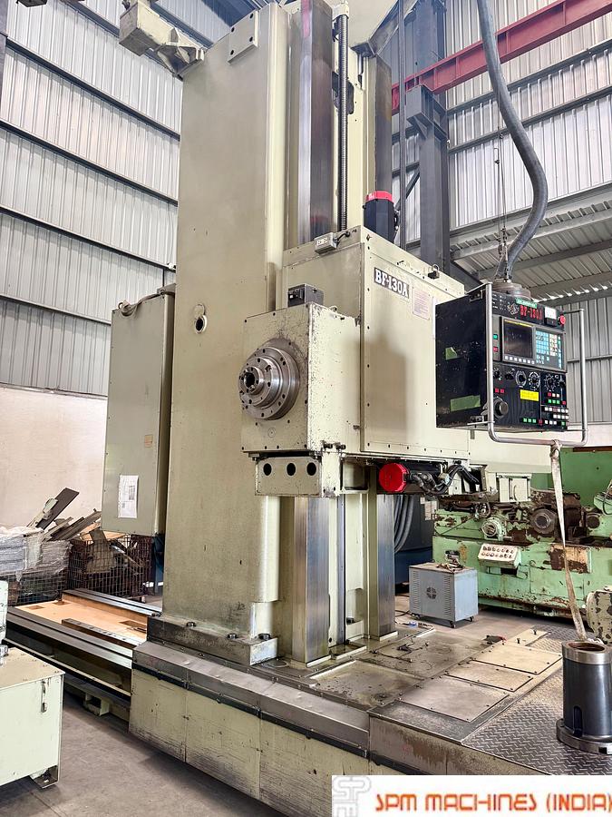 Used Toshiba Shibaura BF130A CNC Floor Boring Machine Spindle : 130mm, Cross : 6500mm, Height : 2500mm, Rotary Table : 2500 x 2500mm, Milling Head
