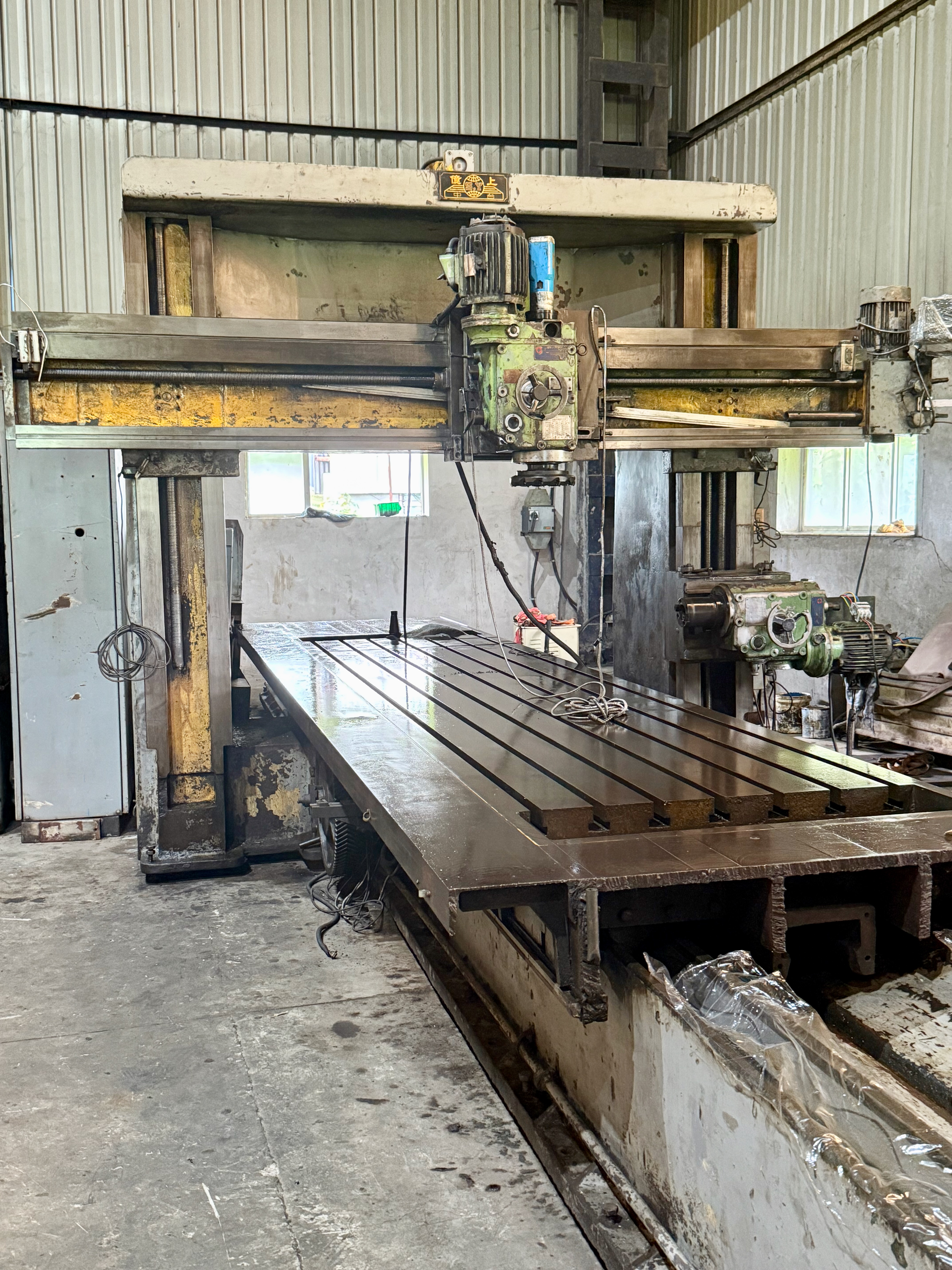 Used Taiwan Plano Miller 6m x 1.35m Table, 2m  Between Column