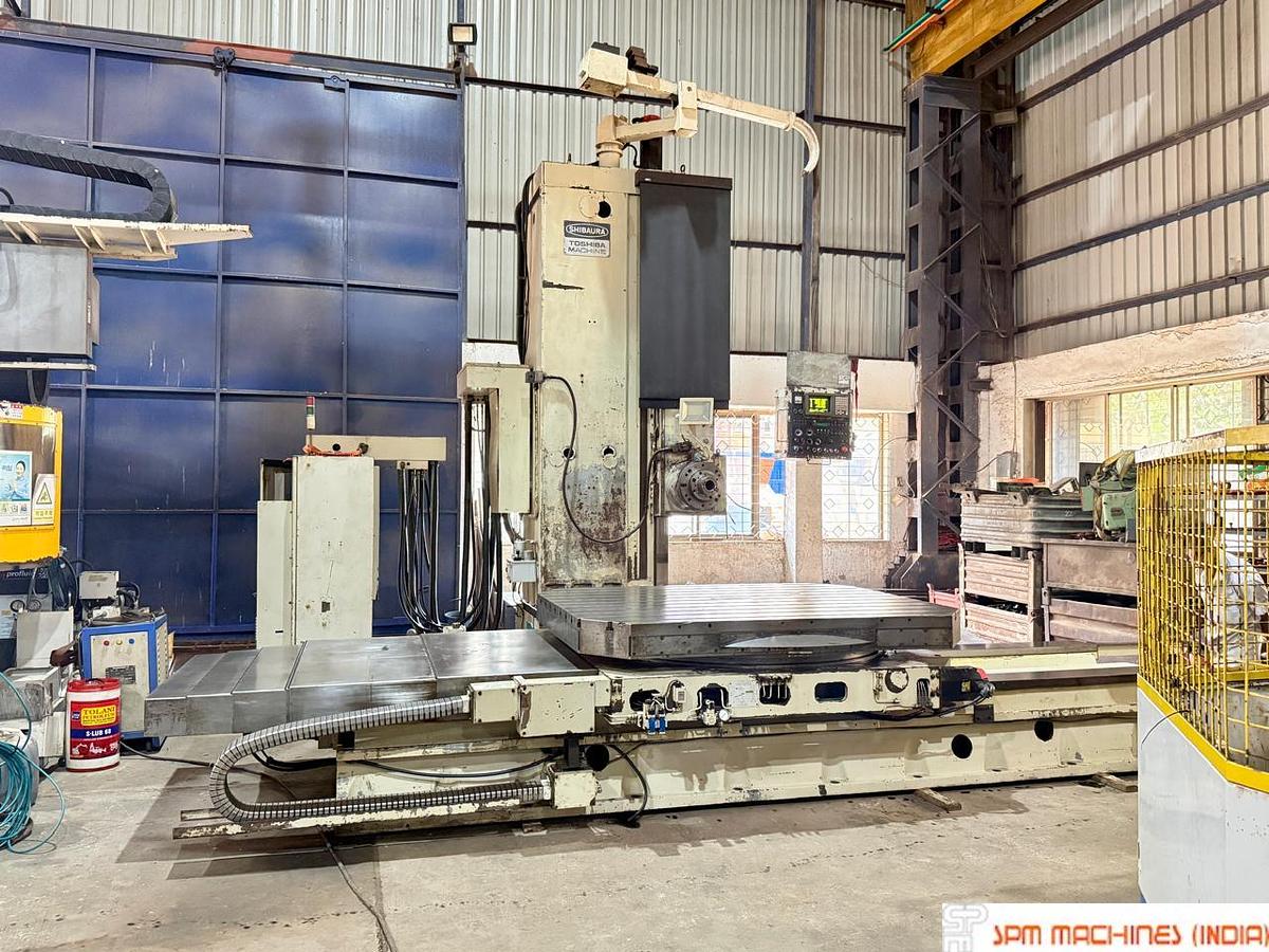 Used TOSHIBA BP 130 Original 5 Axis CNC Boring Spindle : 130mm, Cross : 3000mm,Height : 2000mm, Table : 2200 x 1800mm, Fanuc OM Controller