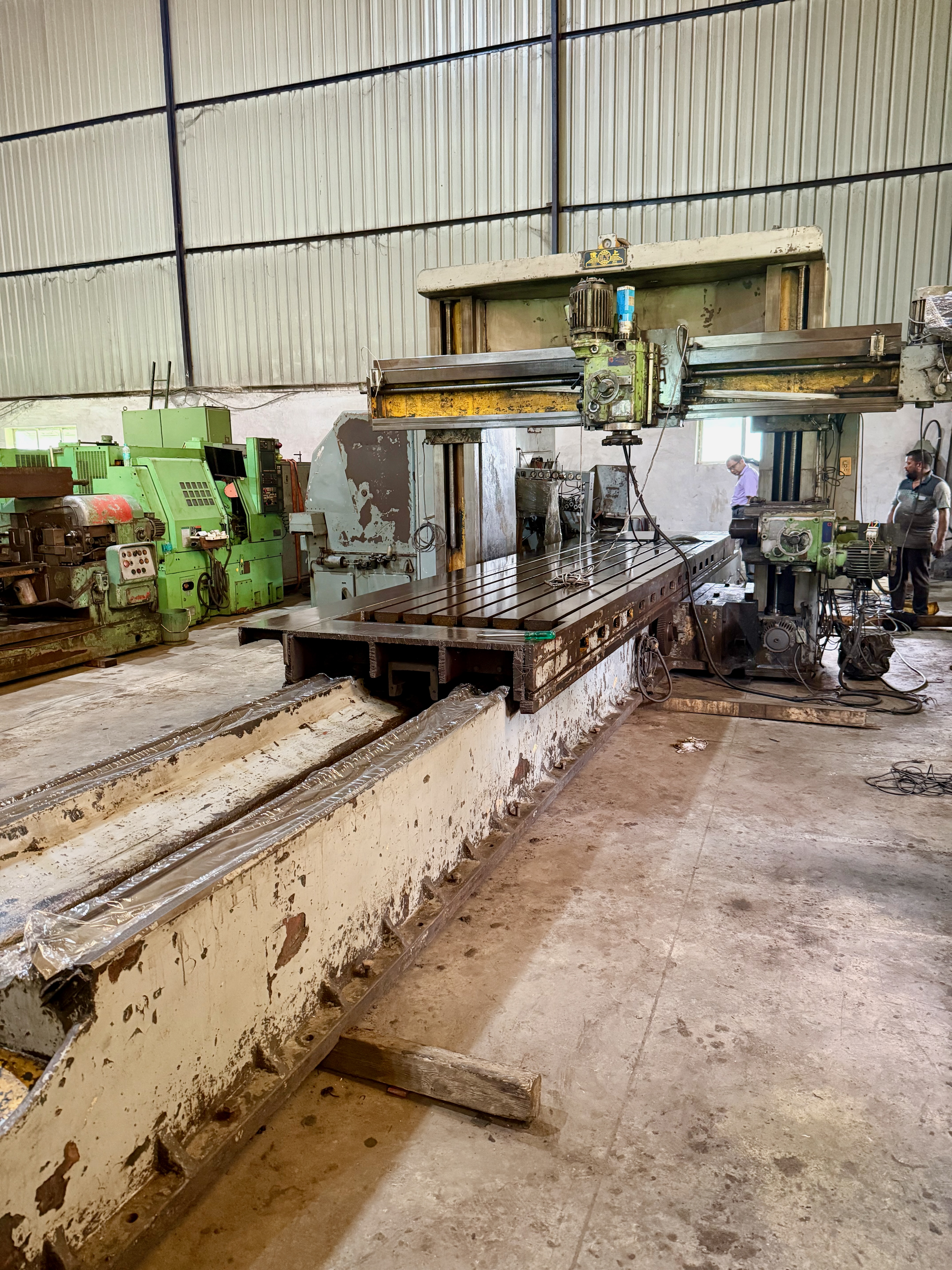 Used Taiwan Plano Miller 6m x 1.35m Table, 2m  Between Column