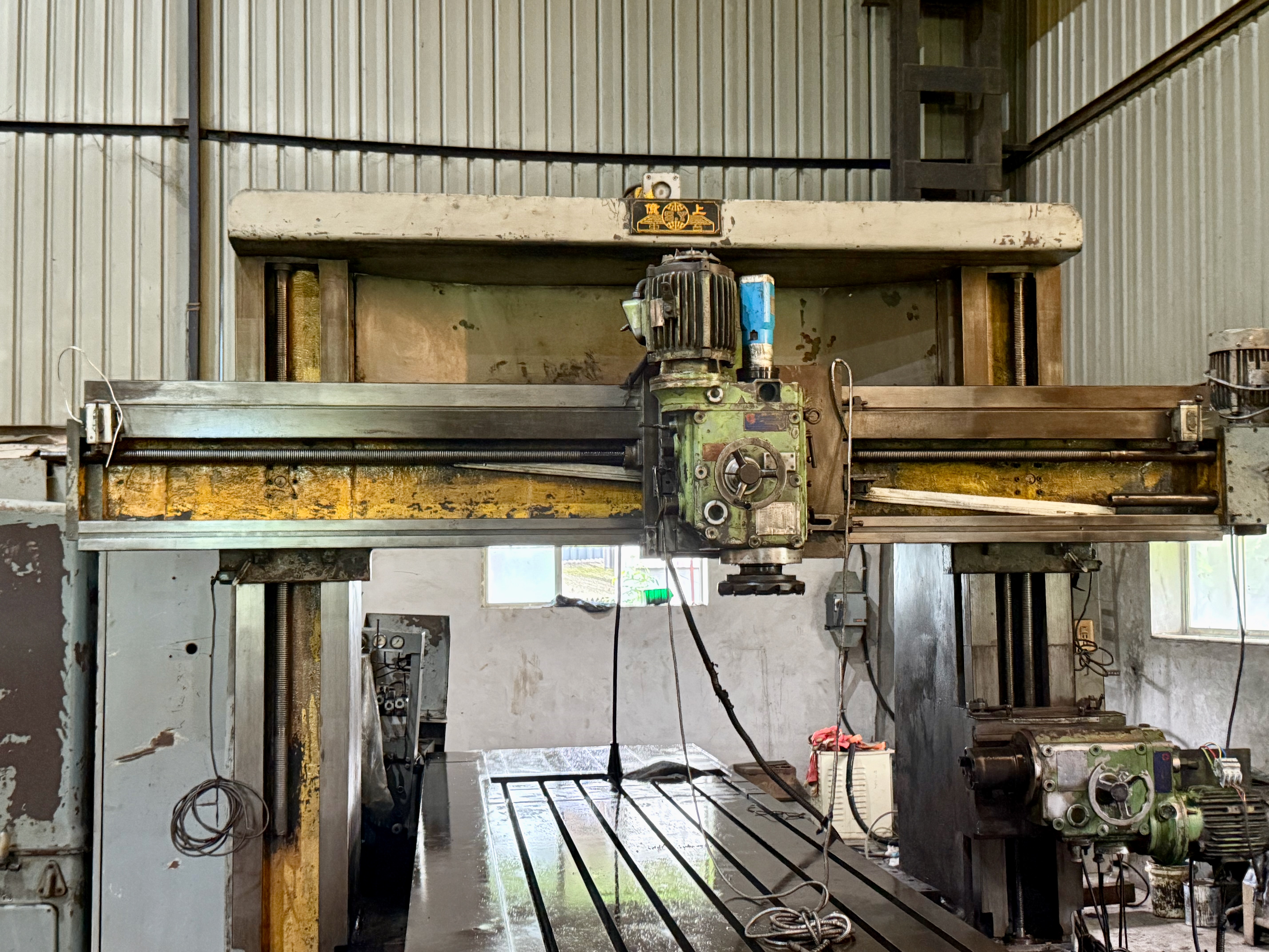 Used Taiwan Plano Miller 6m x 1.35m Table, 2m  Between Column