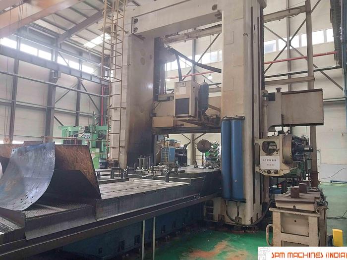 Used SM Double Column 5m x 3m, Year : 2011, Extra Height : 3000mm, Fanuc 18iMB, 4 Milling Heads