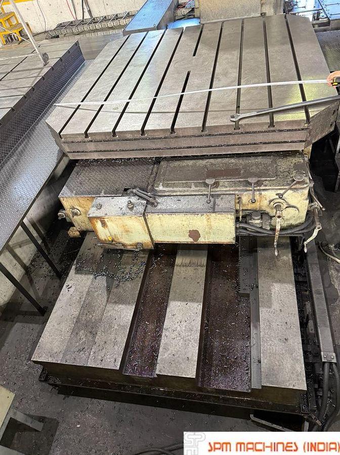 Used TOSHIBA Shibaura BF130A CNC Floor Boring Machine Spindle : 130mm, Cross : 6500mm, Height : 2500mm, Rotary Table : 2500 x 2500mm, Milling Head