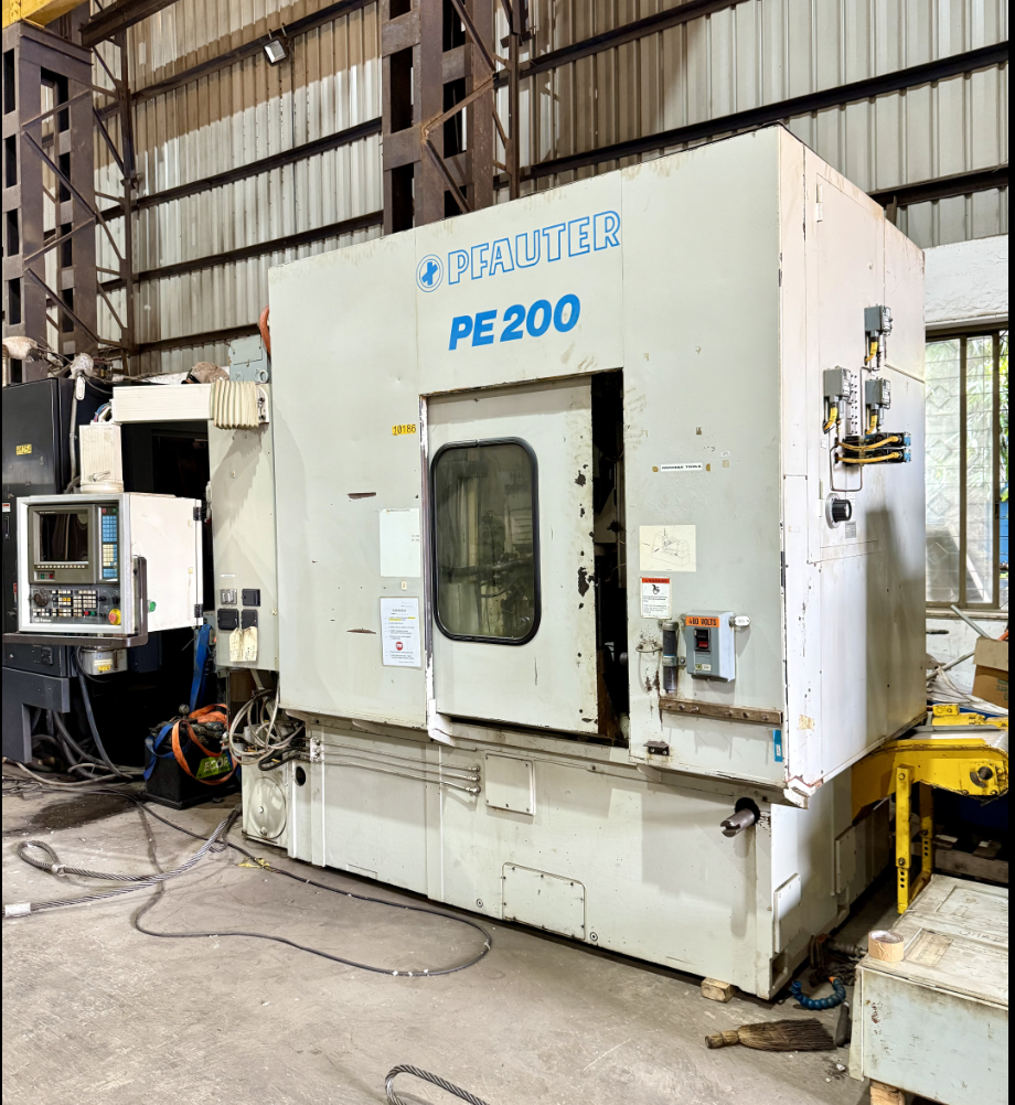 Used Gleason Pfauter PE200 CNC Gear Hobbing, 6 Axis, Diameter:200mm Year : 1995, Fanuc 15M Controller