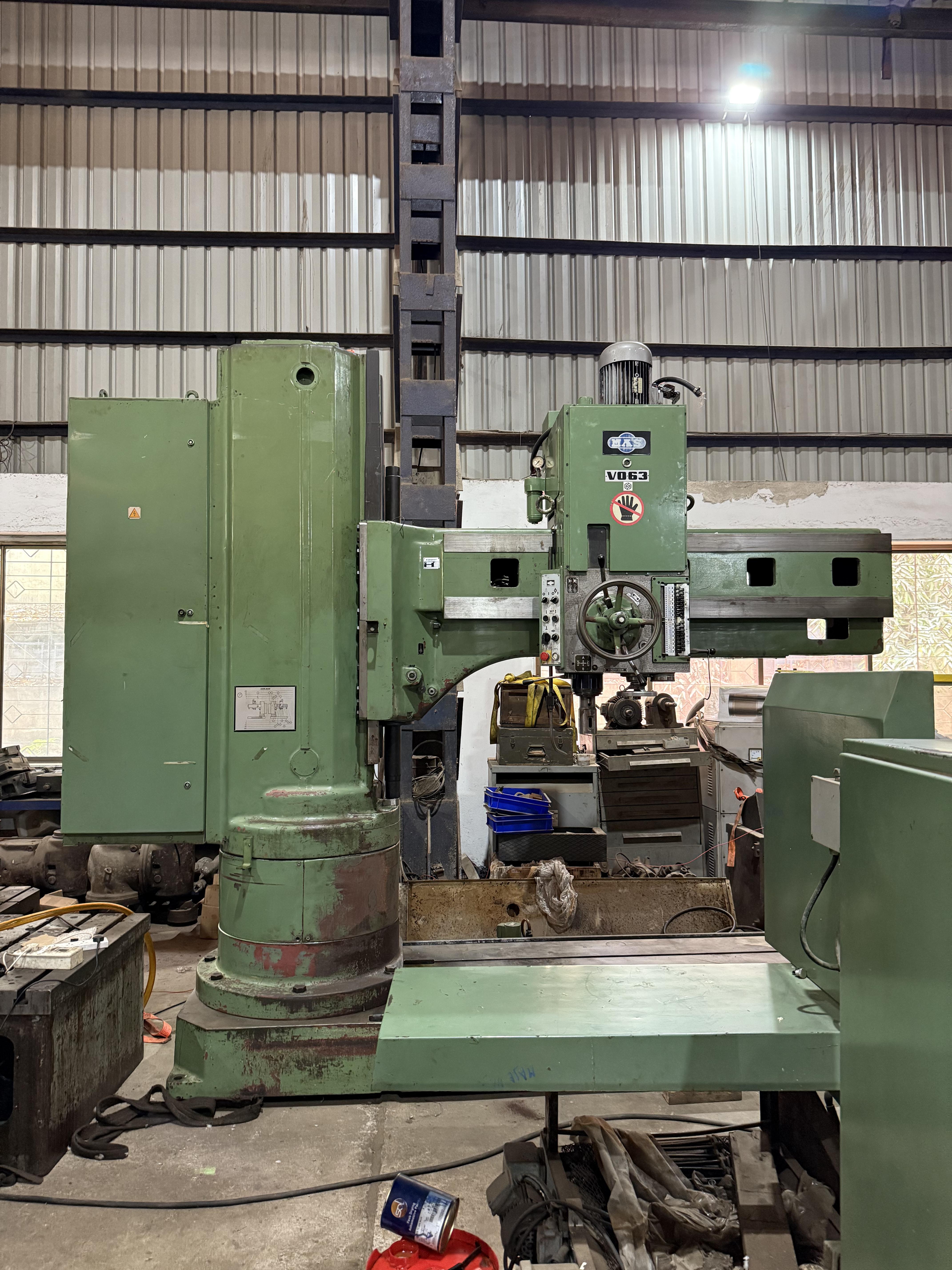 Used MAS VO63 Radial Drill Machine - 63mm (80mm) x 2000mm Arm Length - Latest