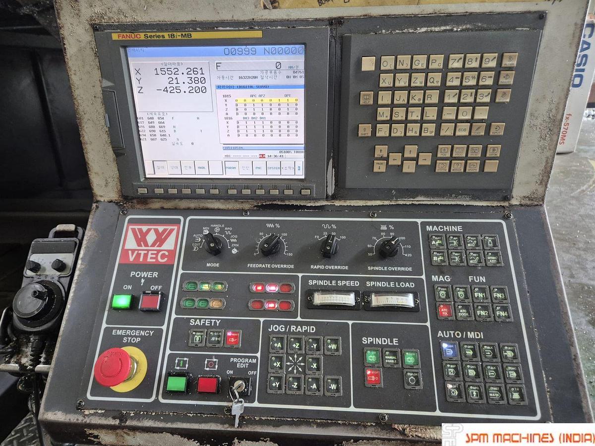 Used VisionWide Vtec VB3016 - Table : 3200 x 1300mm Between Column : 1700mm, Fanuc 18iMB 