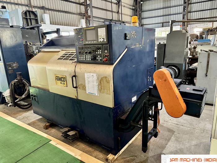 Used Femco HL25 CNC Turning Chuck 200 x 650mm Between Center - Year : 2006, Fanuc Oitc