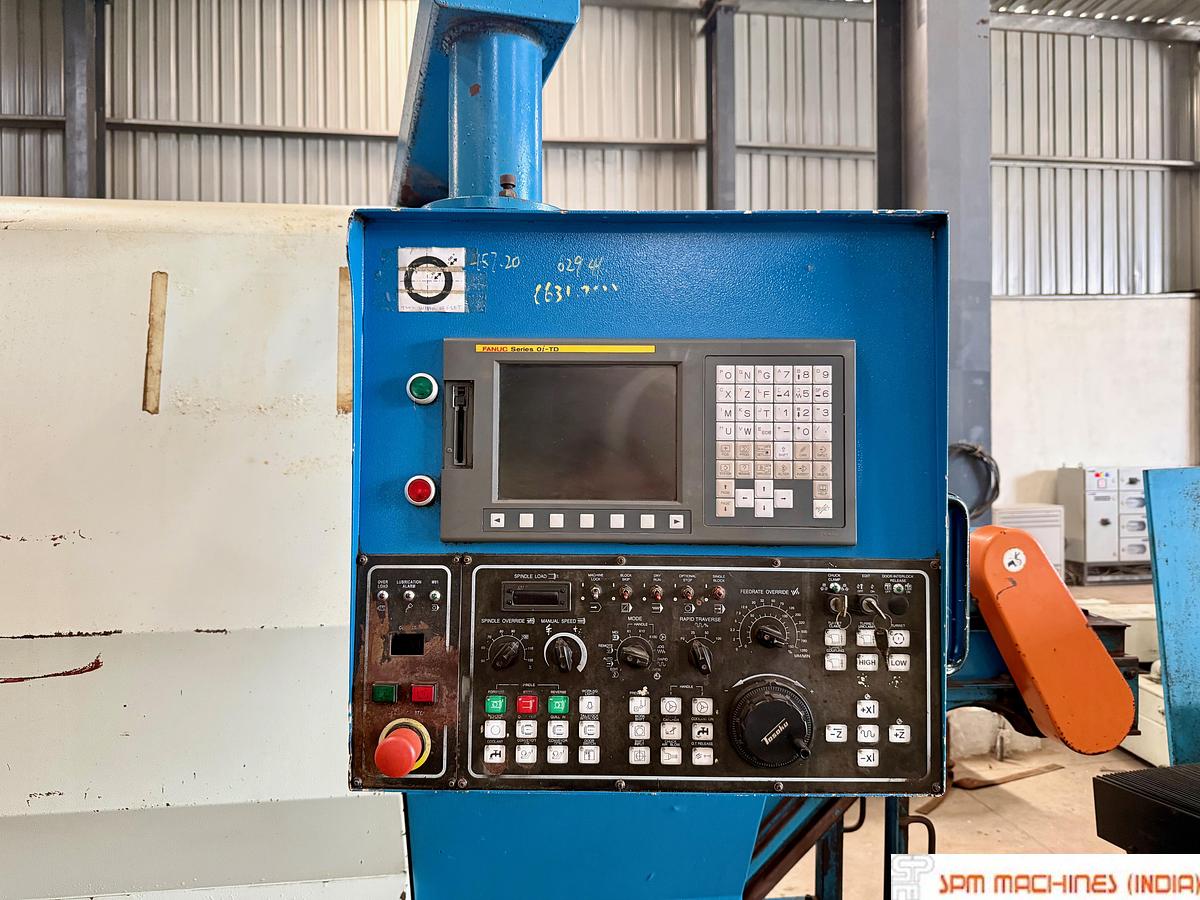 Used Femco HL55S CNC Turning Chuck : 375mm Swing : 727mm Between Center : 1250mm, Fanuc Oitd, Year : 2010