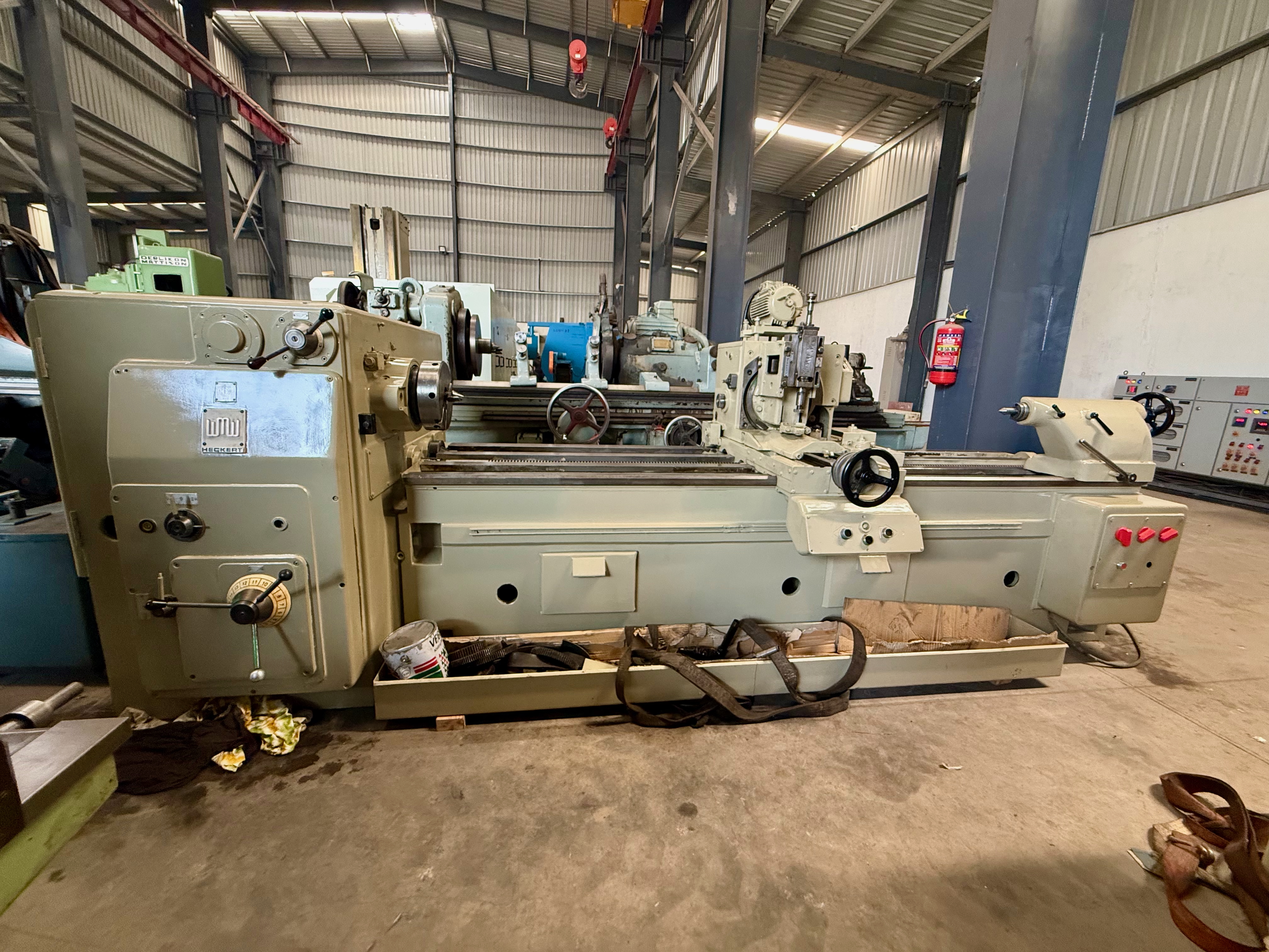 Used WMW Heckert Thread Milling Machine 2000mm With Milling Head and Change Gears