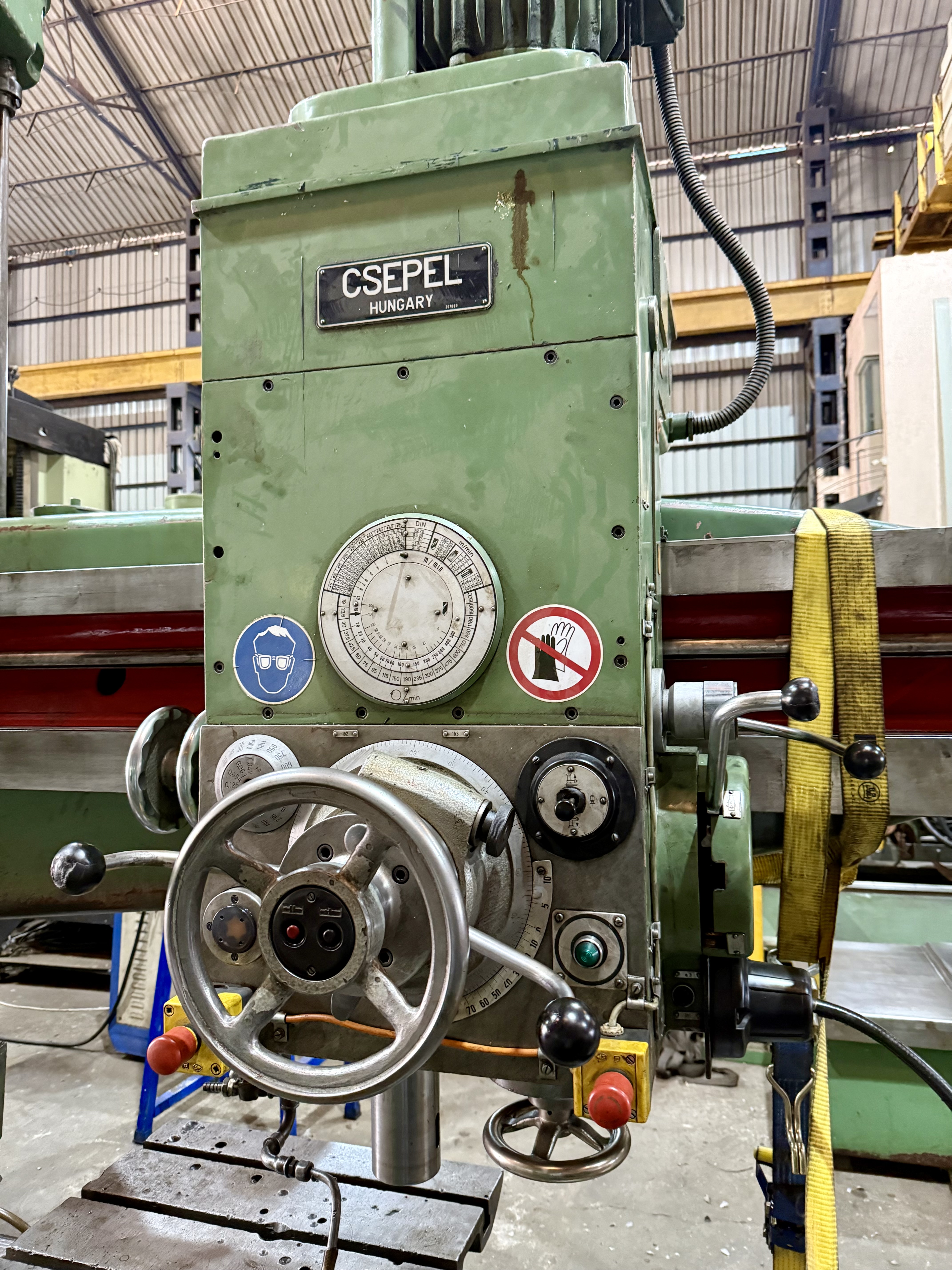 Used Csepel RFH 75 x 1500mm Radial Drill Machine (Diameter : 75mm x 1500mm Arm Length)