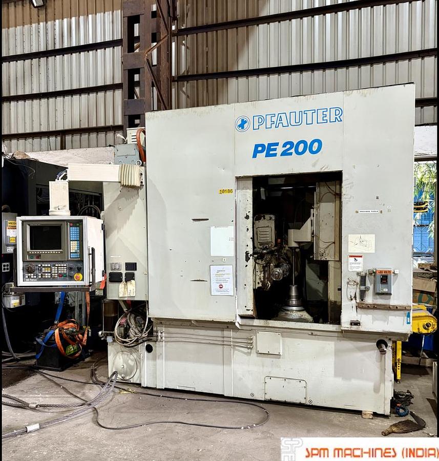 Used Gleason Pfauter PE200 CNC Gear Hobbing, 6 Axis, Diameter:200mm Year : 1995, Fanuc 15M Controller