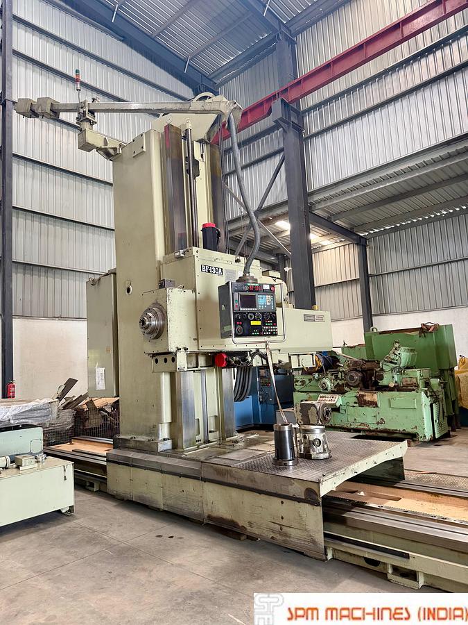 Used Toshiba Shibaura BF130A CNC Floor Boring Machine Spindle : 130mm, Cross : 6500mm, Height : 2500mm, Rotary Table : 2500 x 2500mm, Milling Head
