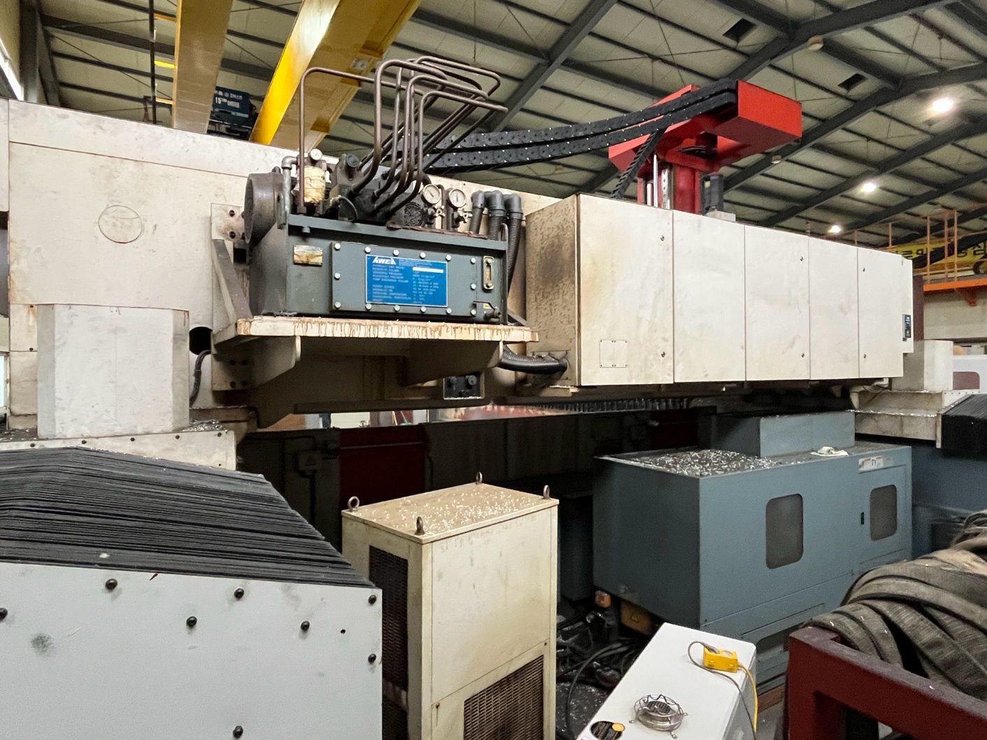 Used Awea LG6050 Double Column VMC Table : 6000mm x 3800mm, Between Column : 4500mm, Fanuc 18iMB Control