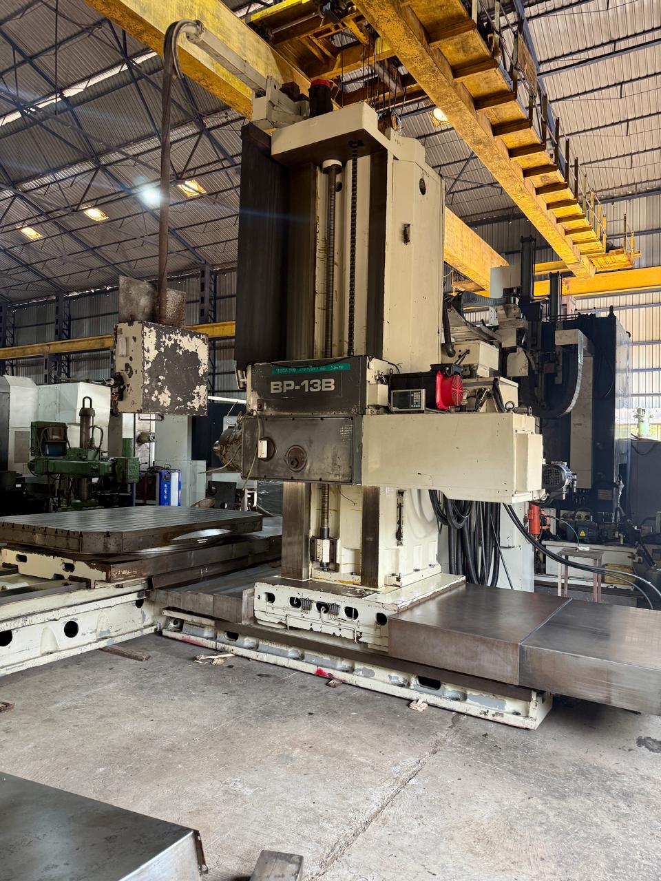 Used TOSHIBA BP 130 Original 5 Axis CNC Boring Spindle : 130mm, Cross : 3000mm,Height : 2000mm, Table : 2200 x 1800mm, Fanuc OM Controller