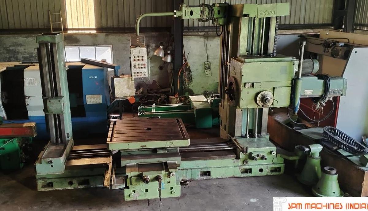 Used Defum AD115 H Boring Machine Spindle : 115mm Cross : 1800mm Height : 1500mm With Tailstock