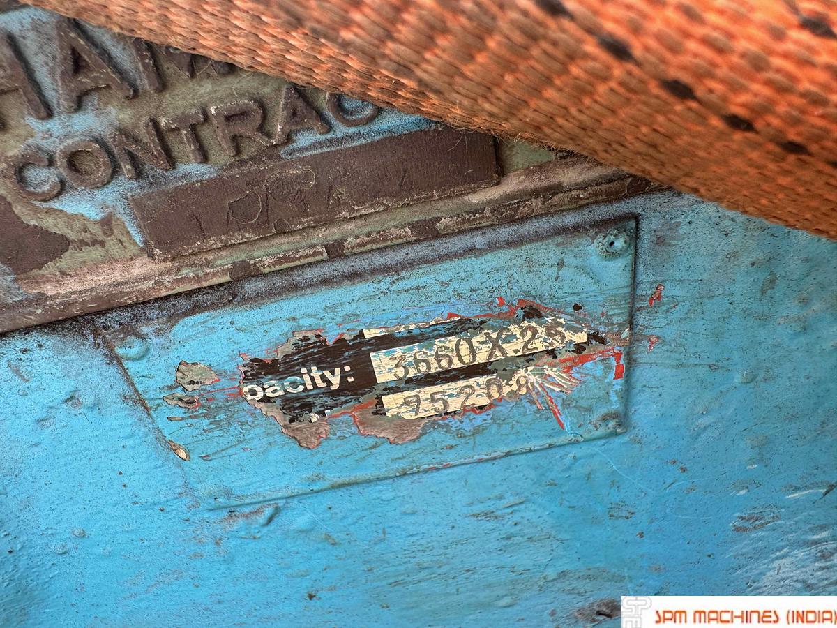 Used Hercules 3660 x 25mm Plate Bending Machine 3 Roll