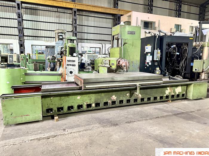 Used Mecof Bed Milling Table : 2500 x 1200mm