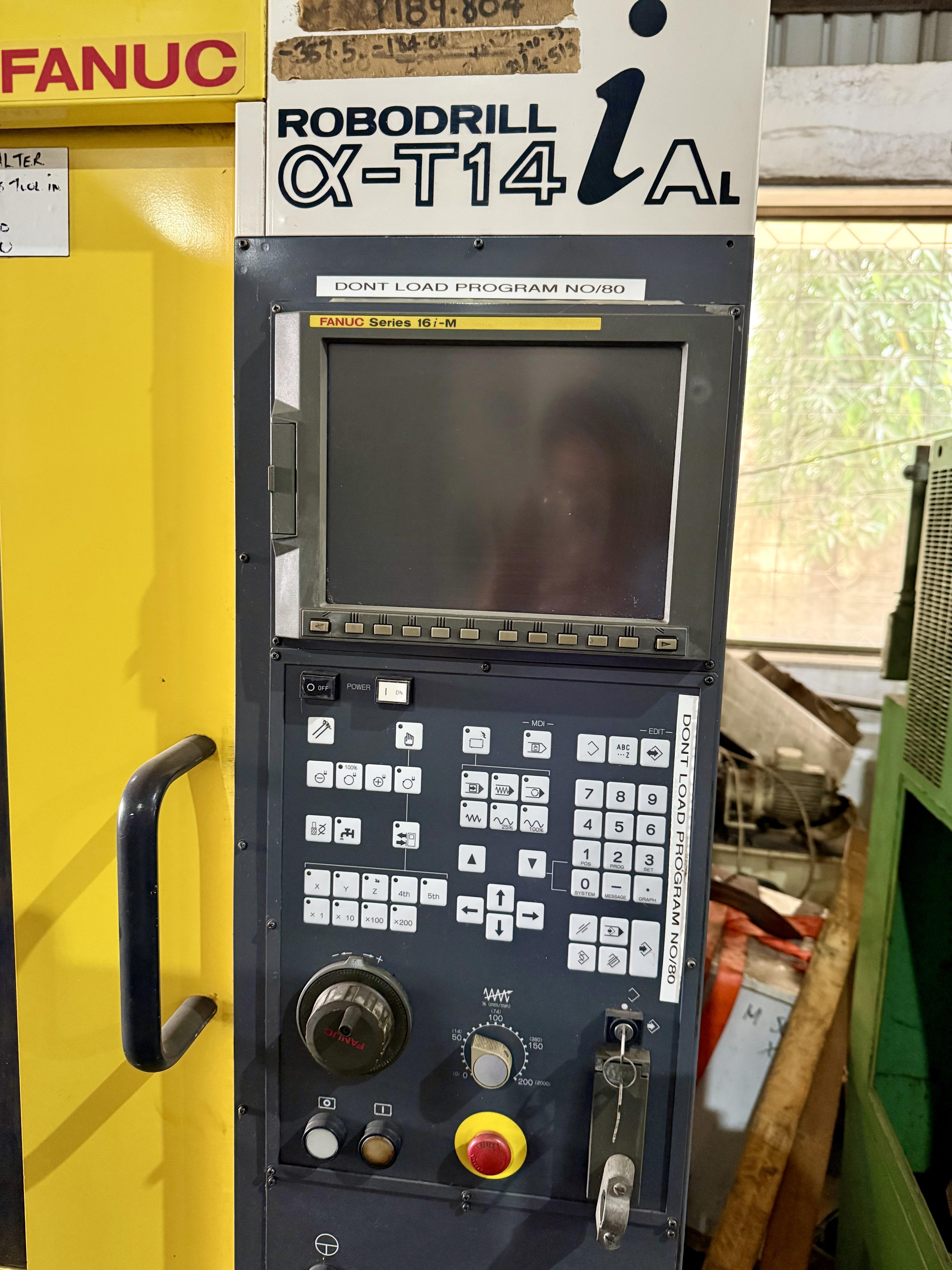 Used FANUC α-T14iAL Drill Tap Center Table : 850 x 390mm, Fanuc 16iM Controller
