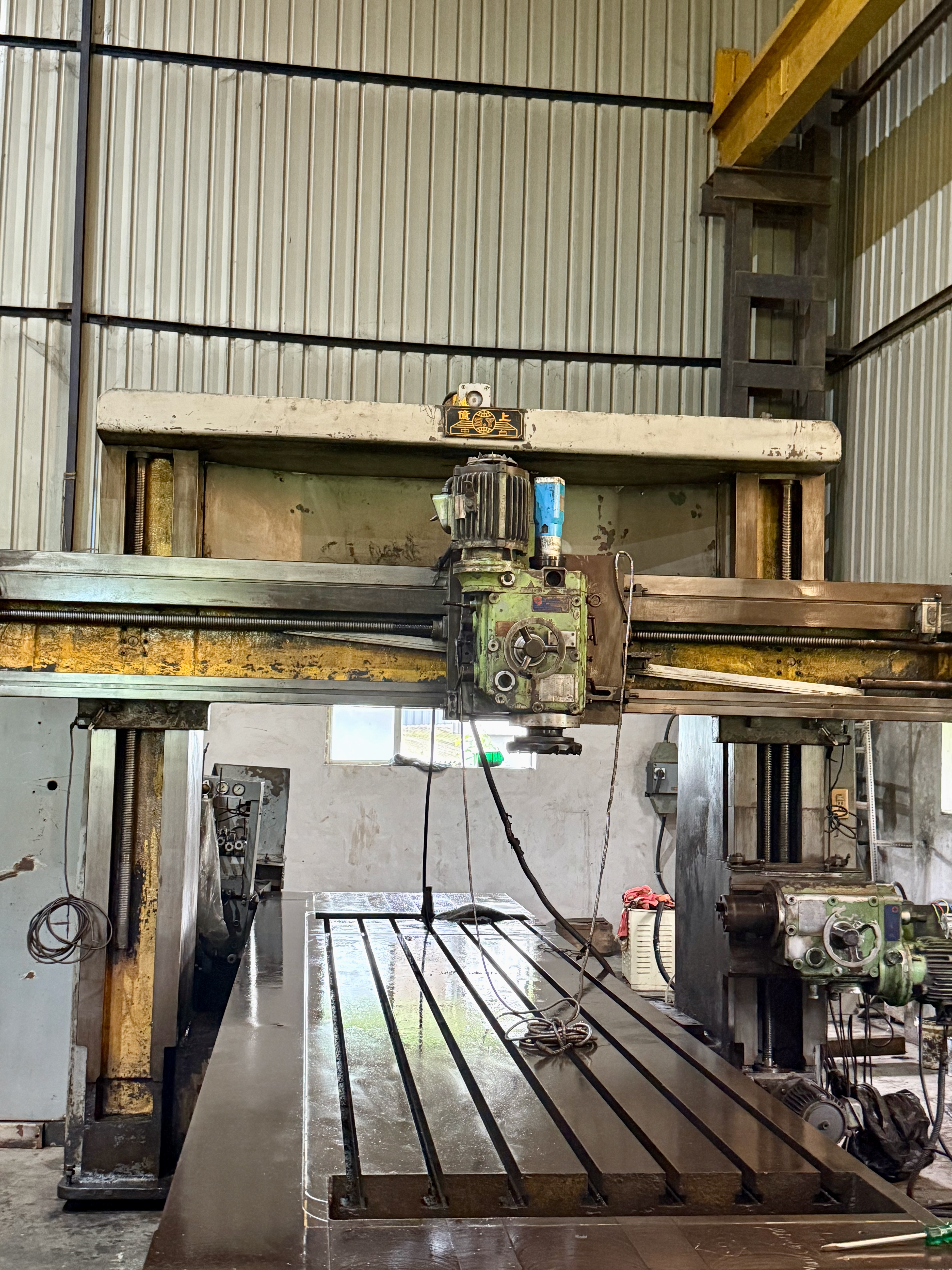 Used Taiwan Plano Miller 6m x 1.35m Table, 2m  Between Column