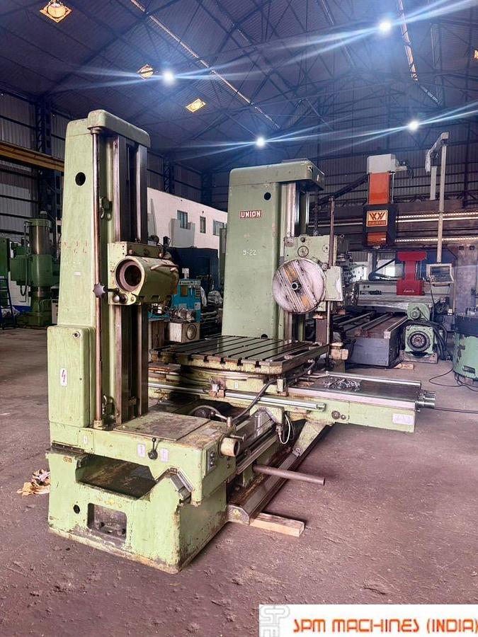 Used Union BFT 100/III H Boring Machine, Spindle : 100mm, Cross : 1600mm, Height : 1250mm, Table : 1500 x 1300mm