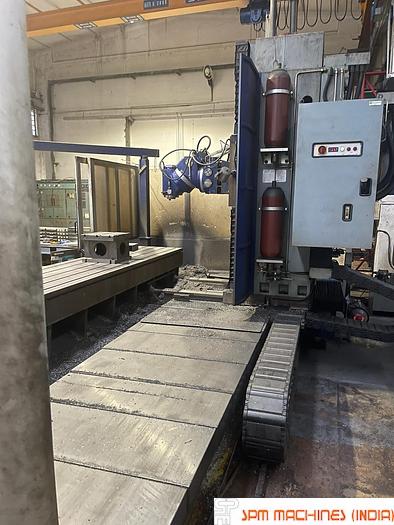 Used Gualdoni Original CNC Bed Milling Table : 4000 x 800mm Fanuc OM Controller, Year : 1996