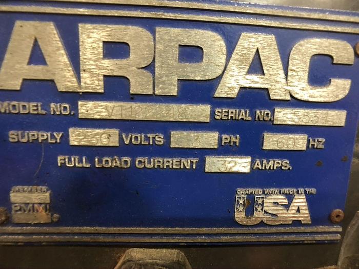 Used ARPAC HEAT TUNNEL MODEL VT222248