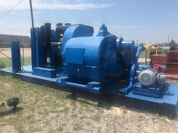 Used 800 HP Triplex Mud Pump w/ MTU 12V-2000 Diesel Power Unit
